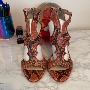 ‼️SOLD‼️ Rupert Sanderson Snakeskin Sandals